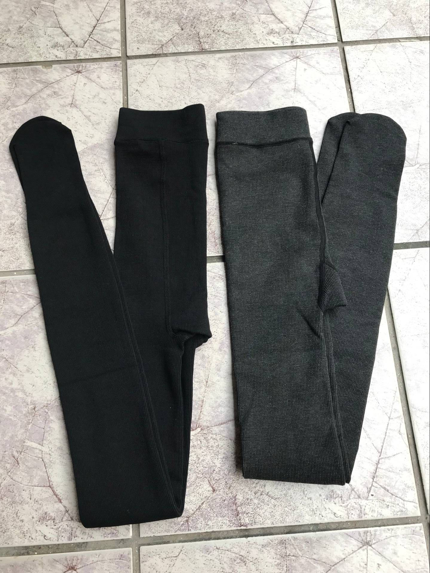 显瘦哑光 双面加档 加宽腰围 女式连裤袜 踩脚袜 打底袜 不起球