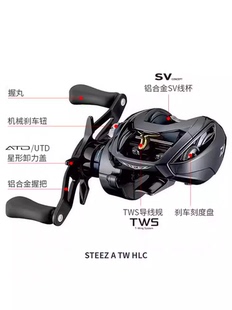 DAIWA达亿瓦21款STEEZ LTD SV/A TW HLC四弟子路亚泛用远投水滴轮
