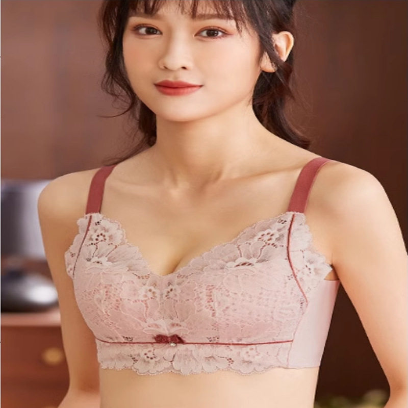 爆款无痕蕾丝薄款少女文胸