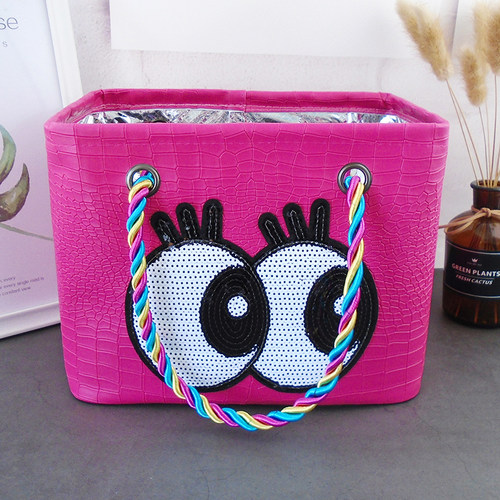 大眼睛洗澡篮大容量手提洗漱包