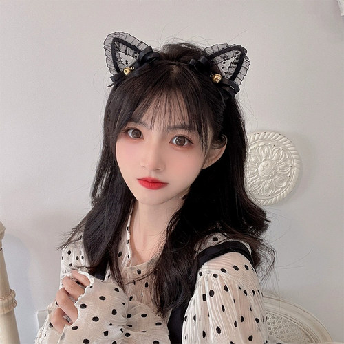 可爱蕾丝花边猫咪兔子猫耳朵发箍