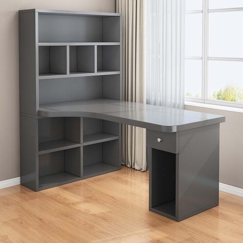 台式电脑桌转角家用书桌书柜