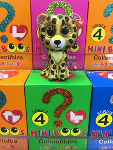 ty第四季盲盒miniboss豆豆盒专柜正品独角兽金钱豹小熊儿童节礼物