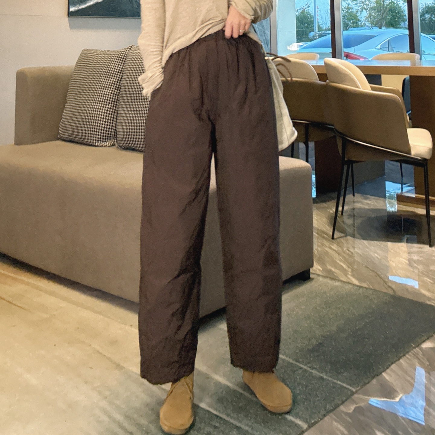 羽绒裤女外穿时尚2025新款洋气潮