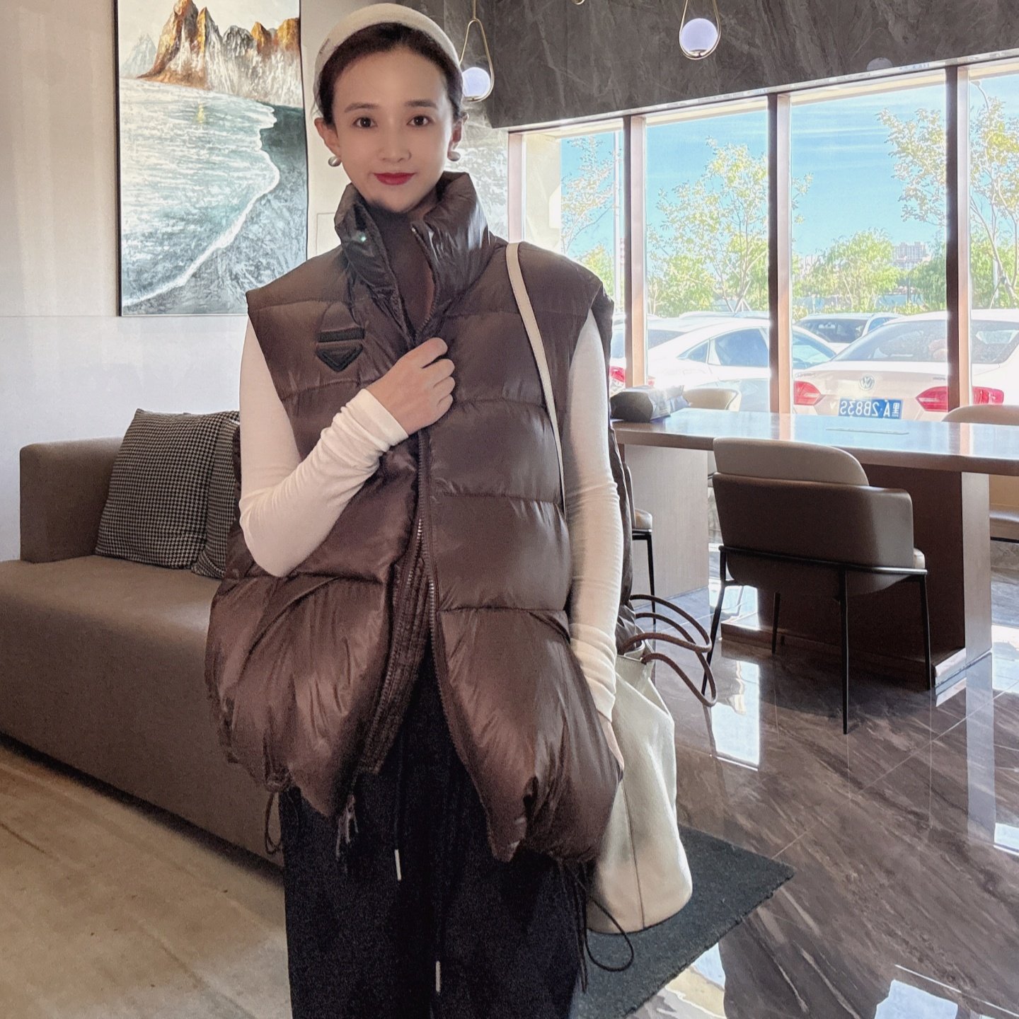 羽绒马甲女款2025新款外穿立领短款加厚欧货高级感白鸭绒马夹冬季,女装/女士精品,马夹,淘宝优惠券,粉丝福利购,淘宝优惠卷