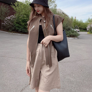 马甲女款夏高级感时尚修身短款设计感洋气网红2024新款马夹薄款潮