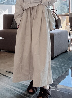 2025独特超好看裤子女款秋季宽松洋气高级感时髦显瘦九分阔腿裤潮