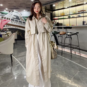 衬衫 设计感高级春秋季 欧货过膝长款 今年流行爆款 上衣女遮屁股时尚