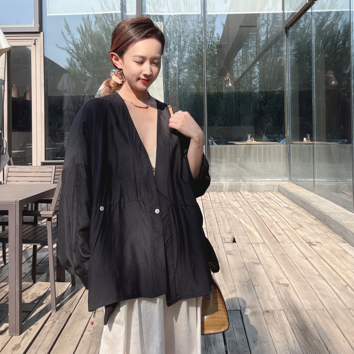 巨好看的外套女款夏薄款宽松慵懒图片