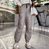 冬季 高级羽绒裤 洋气百搭时髦九分裤 宽松束脚白鸭绒时尚 女2024新款