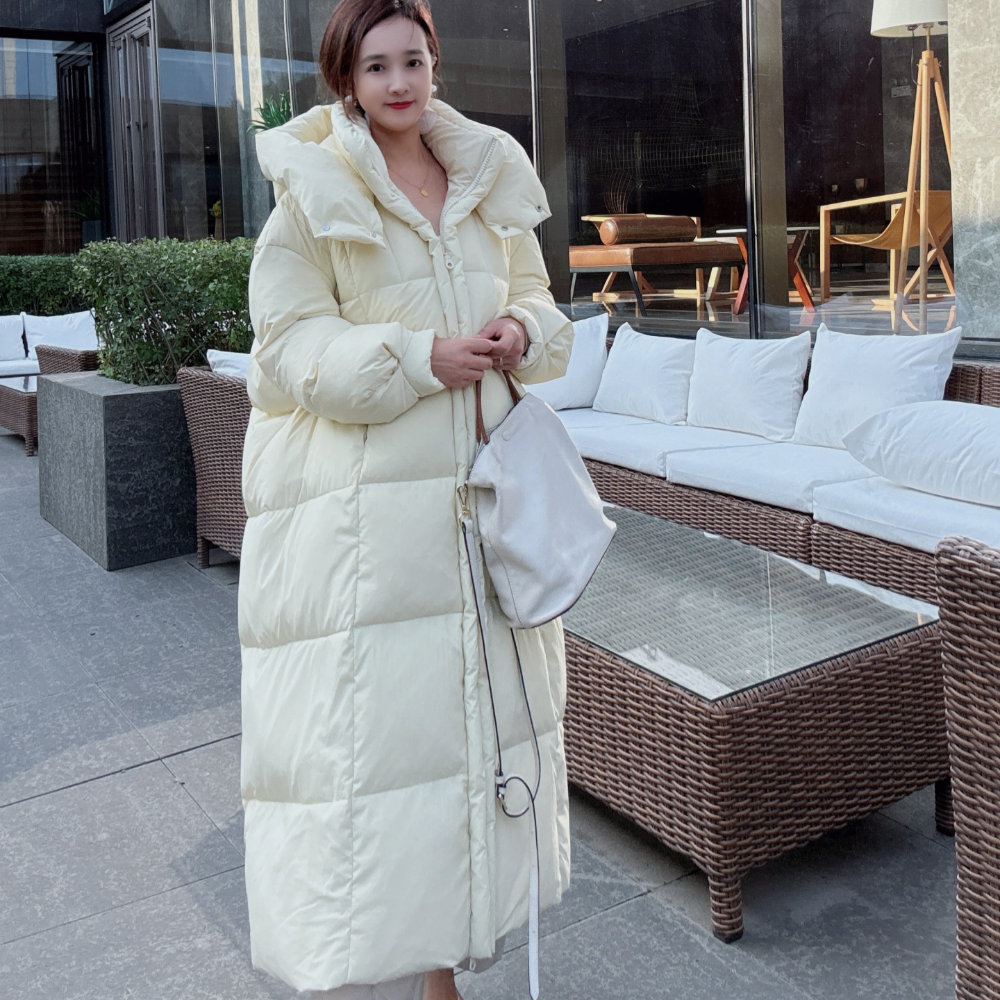 长款过膝羽绒服女款冬季加厚洋气