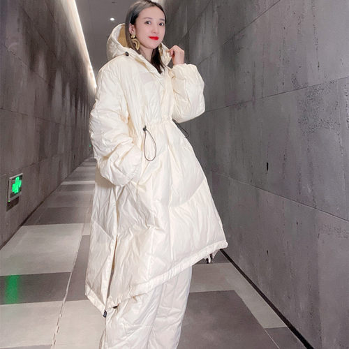 洋气冬宽松时尚炸街套头羽绒服女