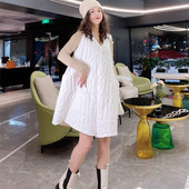 女洋气时髦高级感2025冬季 新款 连身裤 羽绒连体裤 宽松欧货连体短裤