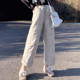 高级羽绒裤 潮 外穿直筒网红洋气时髦九分白鸭绒棉裤 女2024新款 冬季