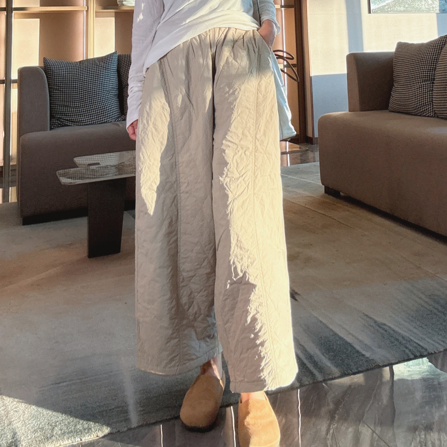 棉裤女外穿2025年冬季新款版型