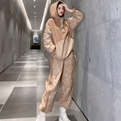 网红爆款 韩系冬装 套装 女神范今年流行休闲羽绒宽松2024炸街两件套