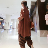 真丝雪纺百搭新款 透明衬衫 女性感洋气宽松超薄套头中长款 春秋上衣