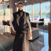 羽绒马甲女款 白鸭绒马夹 无袖 2025新款 外穿宽松高领洋气高级感时尚