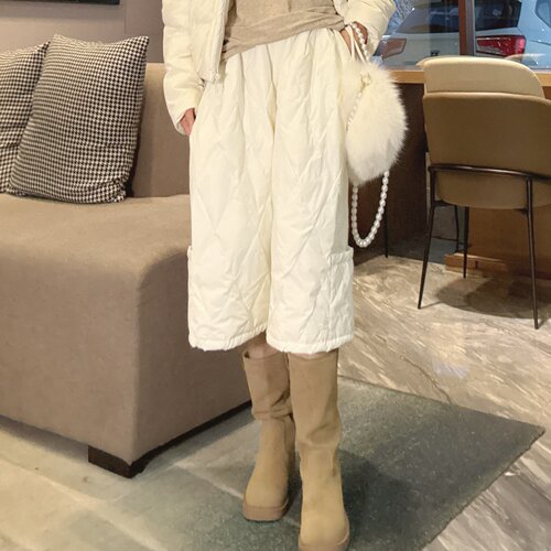 外穿羽绒裤女士2025新款冬季六分