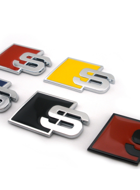 奥迪A3 A4L A5 A6L Q5 TT改装运动版S3 S4 S5 S6 SQ5 TTS车标贴饰