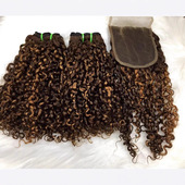 真人发 curly drawn Double 100% pixie color hair piano human