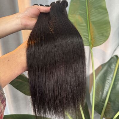 12A顺发自然色100% Human Hair Bundle Straight发条发帘现货