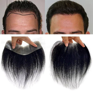 3x17 4x18cm假发 真人发前额发际线补发片2x16 无痕超薄透明PU男士