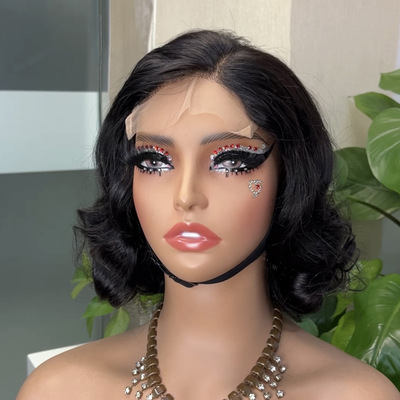 欧美女士5x5 loose body Glueless  wig跨境真人发假发头套 12-24