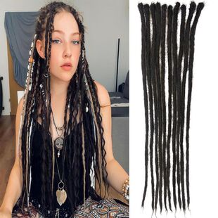 真人发假发脏辫假发上0.6cm下0.4cm假发Cos Dreadlock human hair