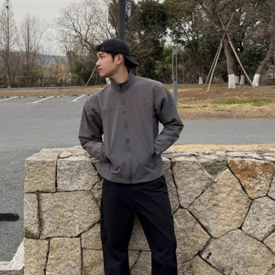 AUTICUP美式军鸟leaf显壮健身宽松三防软壳夹克冲锋衣立领鸟家男