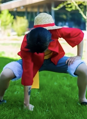 路飞cos服海贼王航海王太阳神路飞cosplay衣服二次元动漫服装儿童