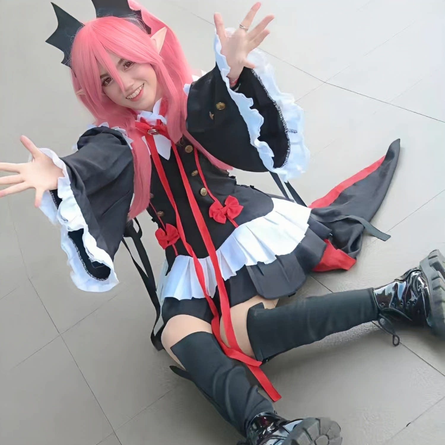 克鲁鲁cosplay服终结的炽天使吸血鬼cos衣服女万圣节吸血鬼动漫服