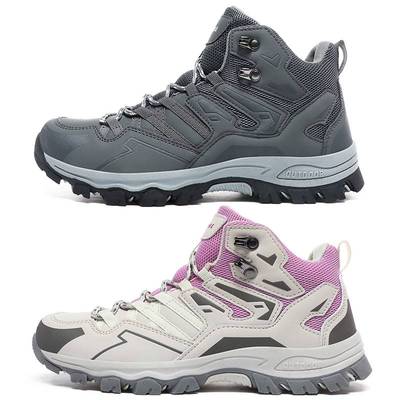 秋冬美国外贸鞋高帮户外鞋男鞋登山鞋女鞋徒步防滑情侣旅游运动鞋
