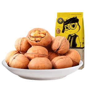 三只松鼠_纸皮核桃2斤5斤薄壳草本原味核桃新疆特产坚果炒货零食