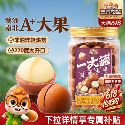 三只松鼠夏威夷果500g