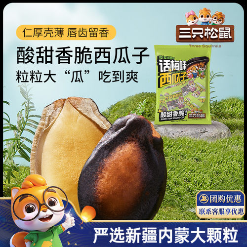 三只松鼠50小袋话梅味西瓜子