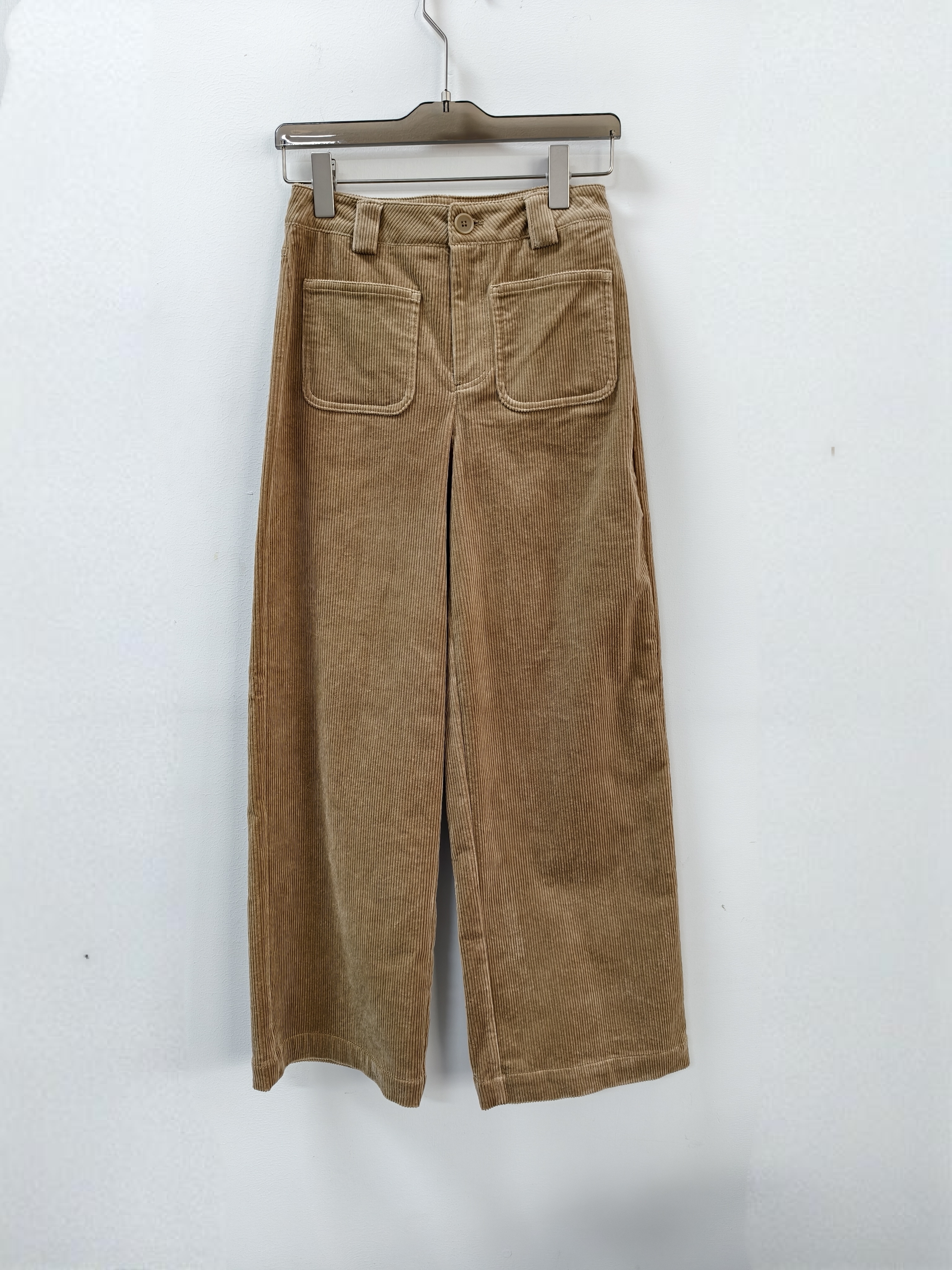 热2025冬季新款女士D2时尚灯芯绒长裤休闲直筒裤F04W25401