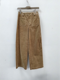 休闲直筒裤 热2025冬季 灯芯绒长裤 女士D2时尚 F04W25401 新款