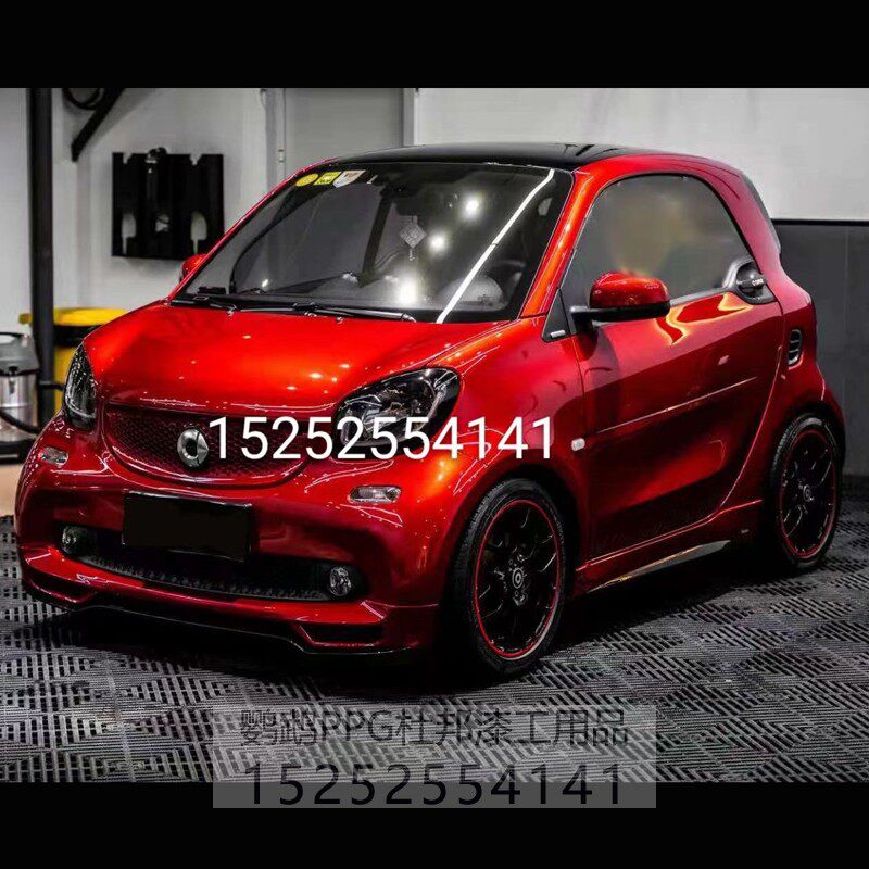 糖果红金渐变色汽车特效油漆AASUND鹦鹉改色金属漆无需更改行驶证