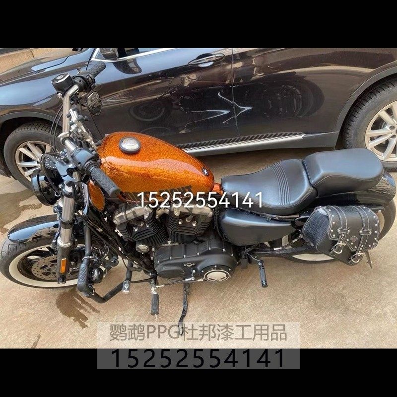 糖果特闪橙特效漆无需更改行驶证AASUND鹦鹉琉璃大颗粒爆闪金属漆