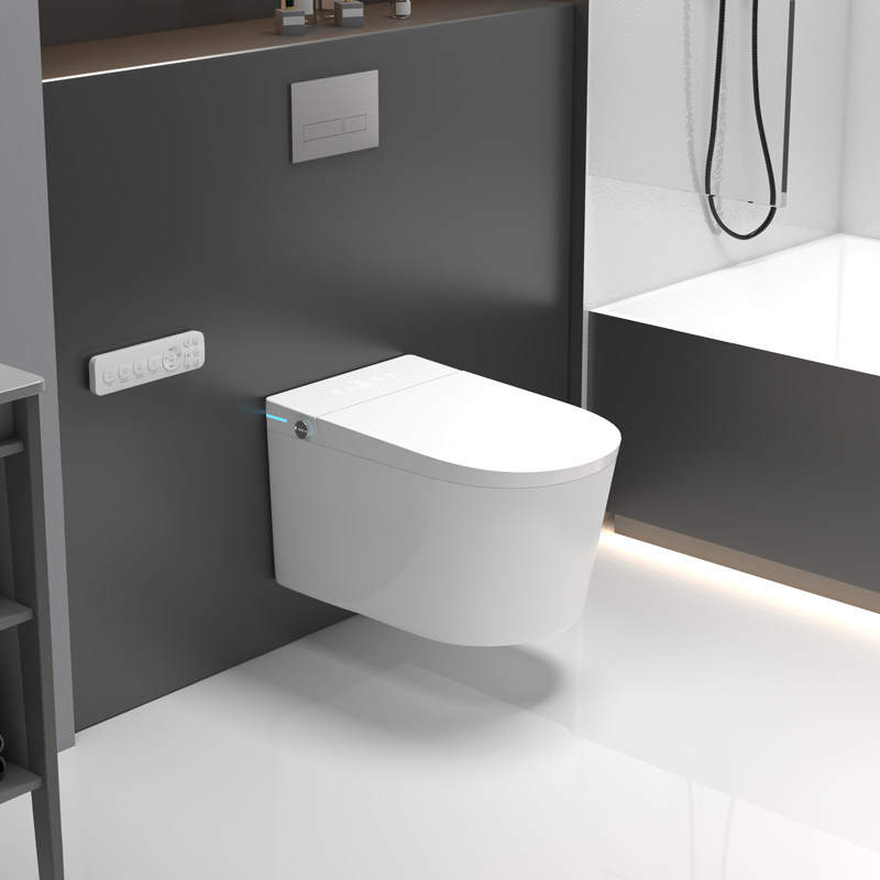 壁挂式智能马桶泡沫盾自动翻盖入墙式隐藏水箱悬挂式墙排水电暗藏,家装主材,壁挂式智能坐便器,淘宝优惠券,粉丝福利购,淘宝优惠卷