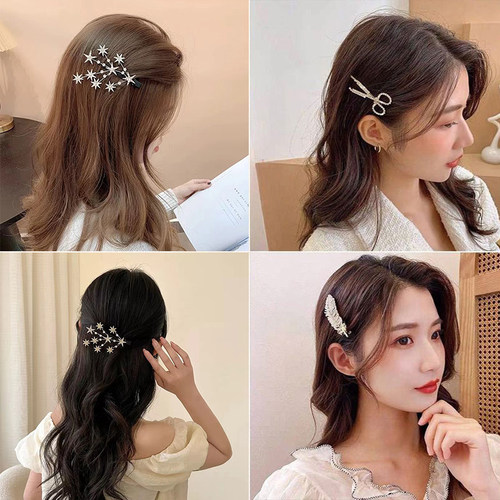 满天星水晶精致韩式好看个性发夹