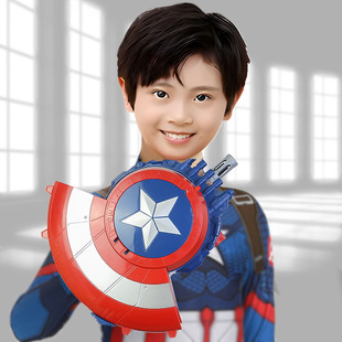 美国队长的盾牌软弹发射器6岁以上男孩7生日礼物儿童玩具枪水宝宝