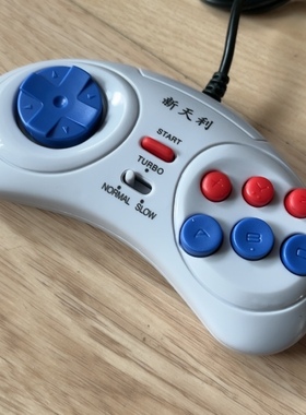 MD2手柄MD白色连发手柄MD2六键手柄怀旧手柄