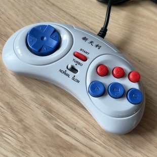 MD2手柄MD白色连发手柄MD2六键手柄怀旧手柄