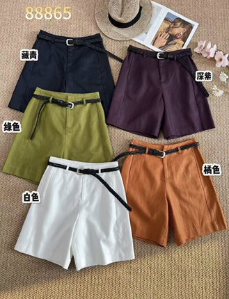 2026春夏新款 高品质中裤高腰直筒五分裤显瘦百搭休闲裤裤子