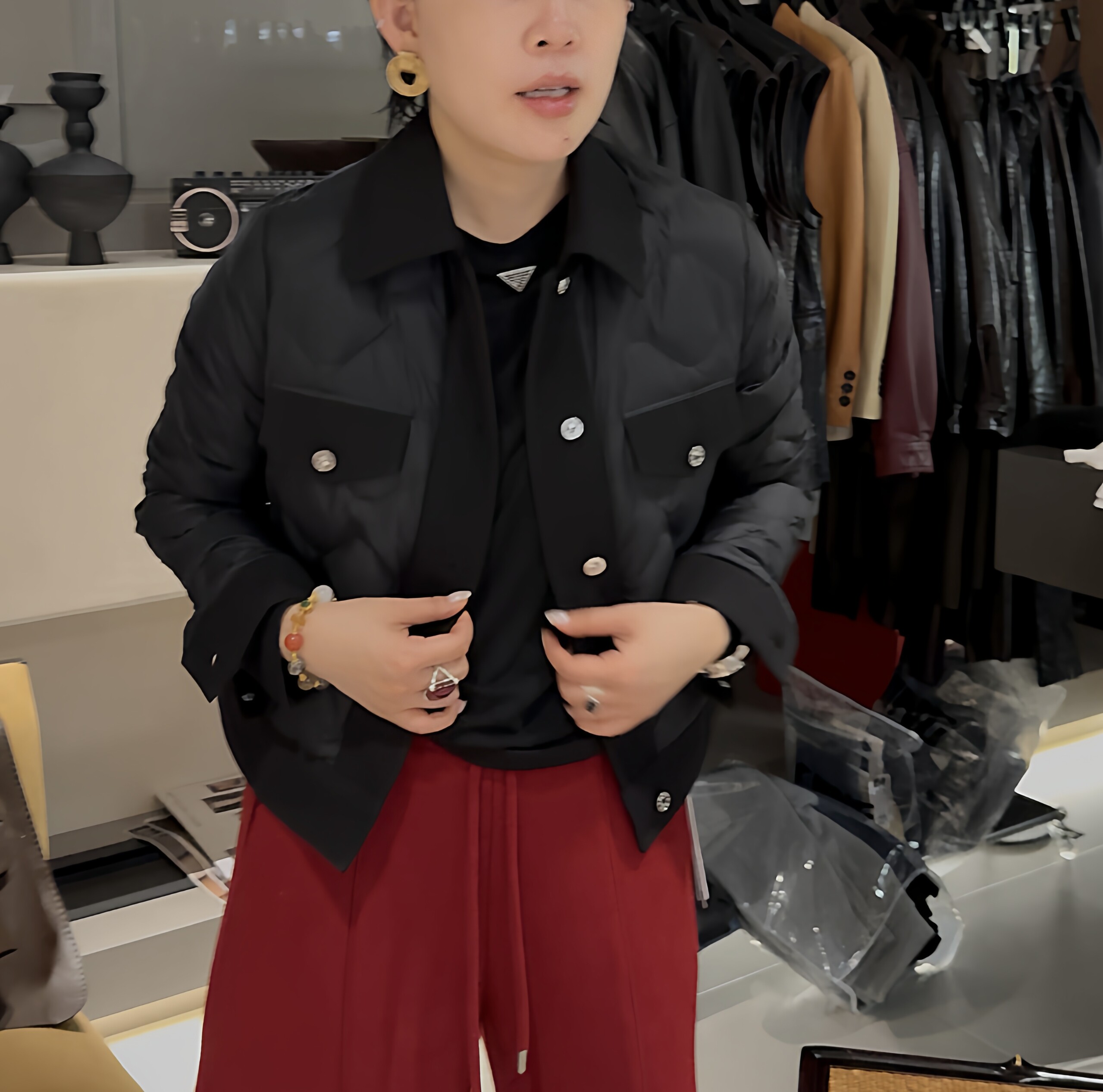欧洲站2025冬季新款时尚百搭翻领长袖羽绒服女修身显瘦鹅绒外套