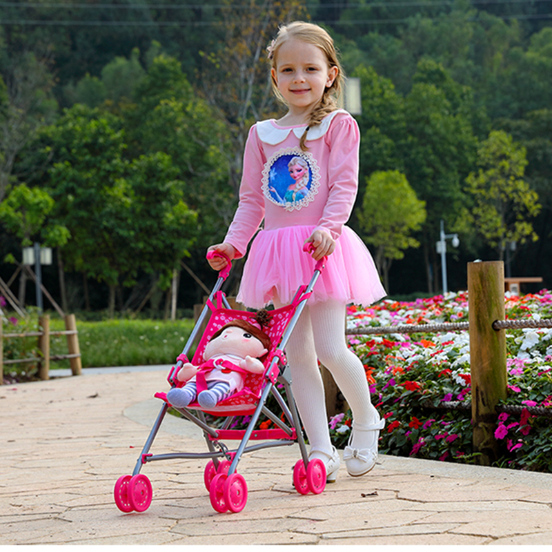 凯贝CUBY儿童手推车折叠学步车玩具过家家女孩娃娃幼儿婴儿宝宝