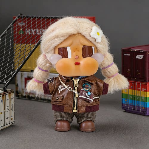 原创哭娃眼泪工厂仅娃衣奶糖小咪娃飞行夹克衣可爱秋冬套装新款