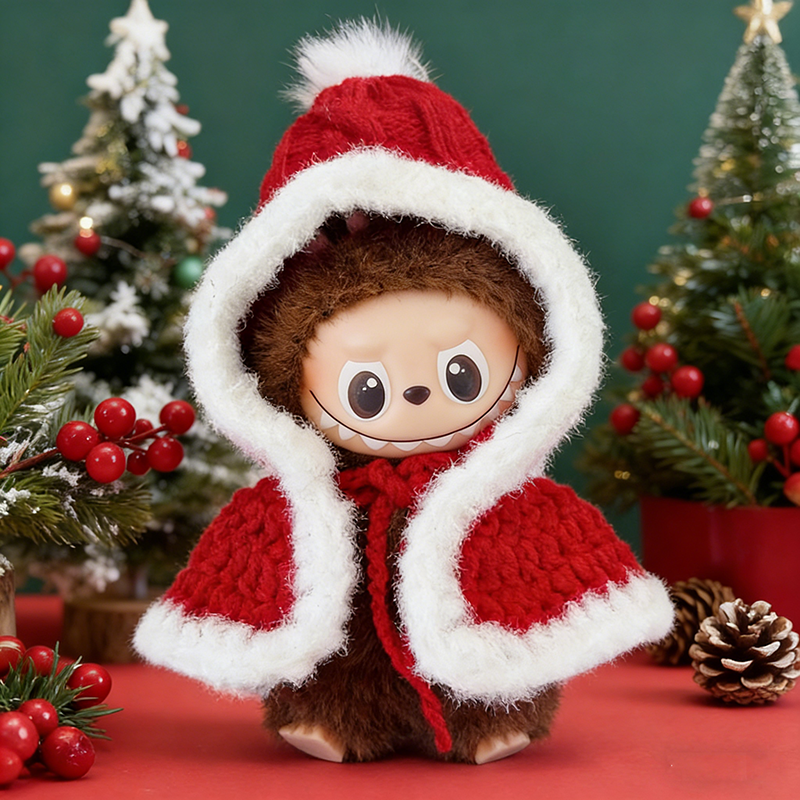 圣诞娃衣公仔玩偶纯手工心底密码拉布布星星人衣服针织着替换装